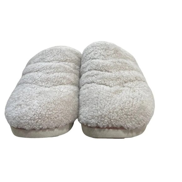 Olukai pupu mua slippers fuzzy white soft cozy women's sz 11 - Picture 3 of 9